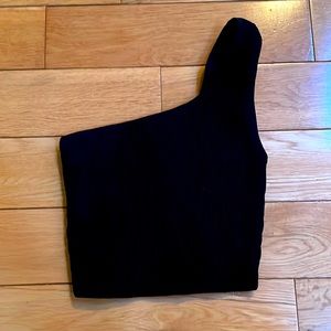 Babaton Sculpt Knit One-Shoulder Cropped Tank (Aritzia) Sz. XS